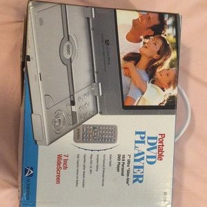 Audiovix portable DVD player in original packaging